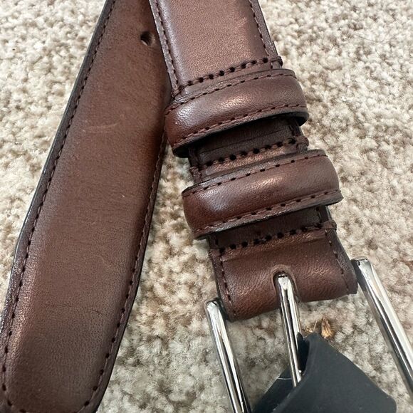 Jos. A Bank Brown Leather Men’s Belt 30 NWT - Picture 3 of 5